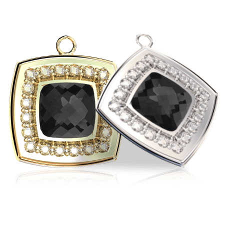 Stiletto wearable personal security gemstone in black